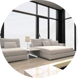 uPVC smart glass door in Kochi, Kerala, India with switchable privacy feature